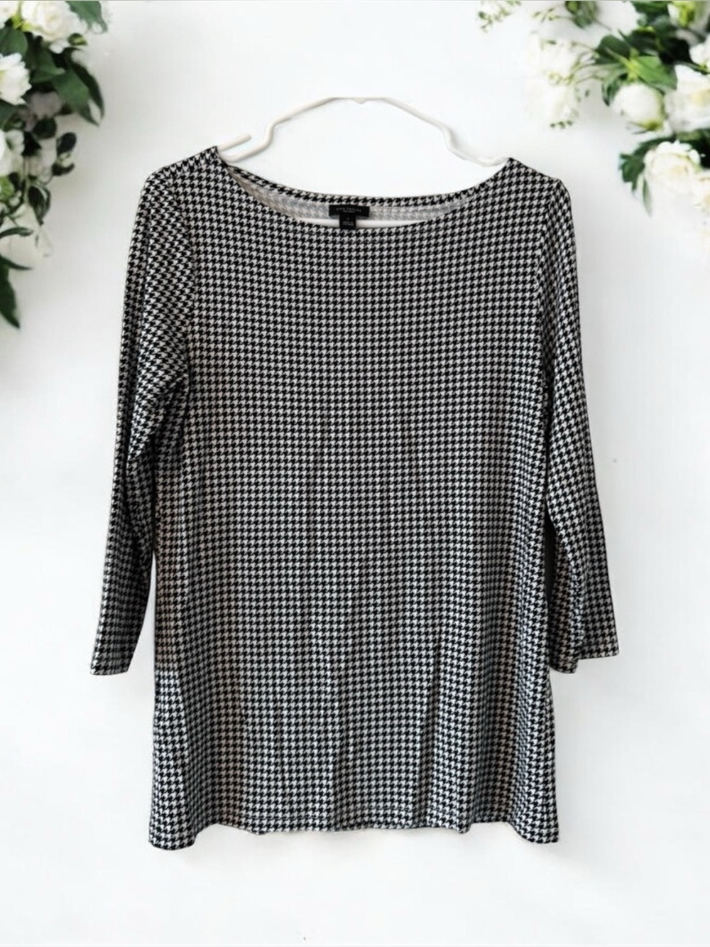 Ann Taylor Factory Houndstooth Long Sleeve
